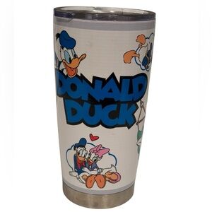 Donald duck travel tumbler “ Live each day” message new